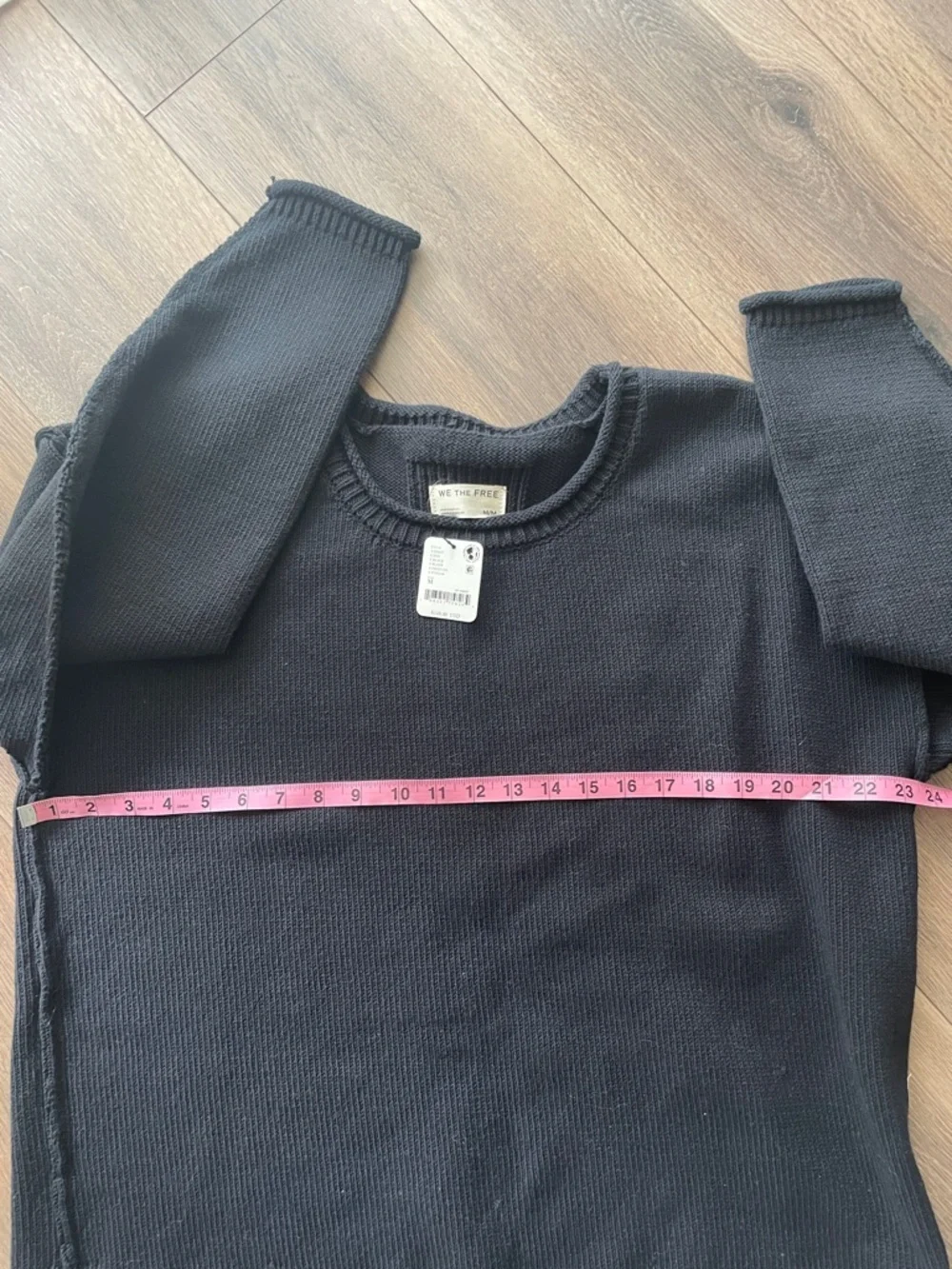 Free People Ella Roll Neck Cotton Knit Sweater- size Medium